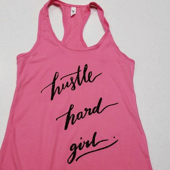 www.dopeazzteez.com Tops - BRAND NEW "HUSTLE HARD GIRL" TANK TOP!!